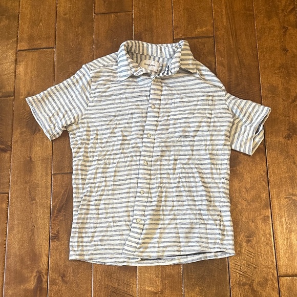 Goodfellow & Co Other - Goodfellow & Co Men’s Cream and Navy Knit Button-Up‎ Size Small